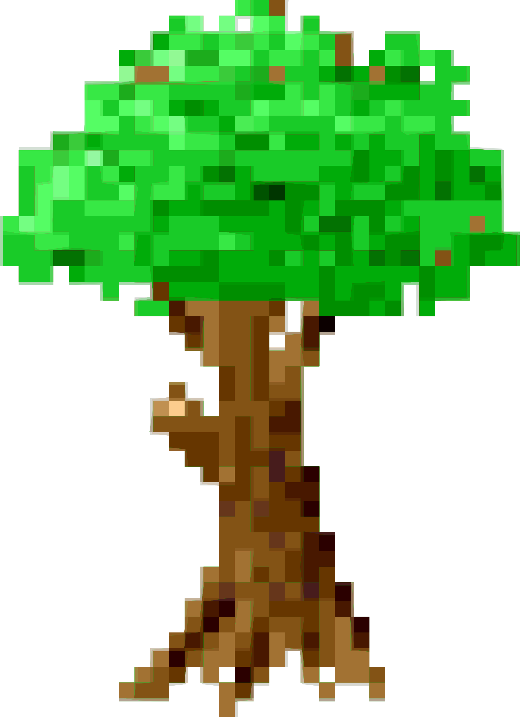 This Free Icons Png Design Of Pixel Tree (1741x2400), Png Download