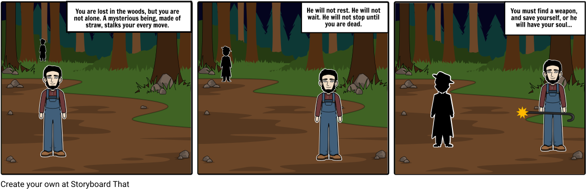 Scarecrow - Cartoon (1164x385), Png Download
