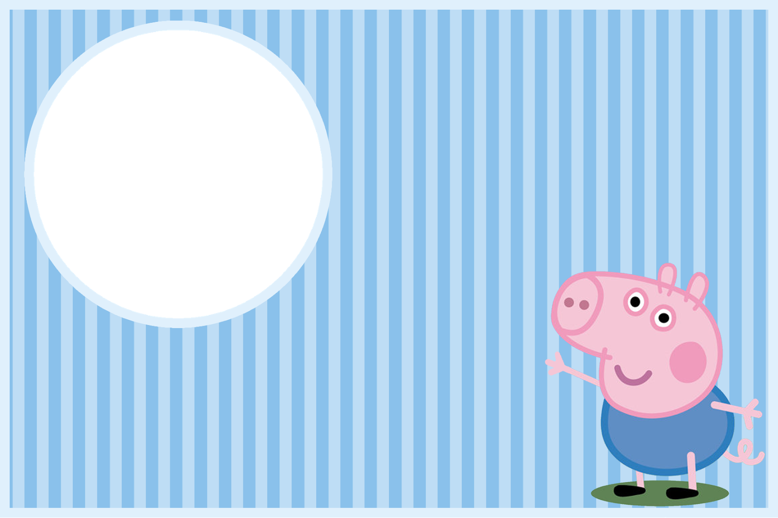 Download Imprimibles Invitaciones Y Tarjetas Gratis Peppa Tarjetas De Cumpleanos George Pig Full Size Png Image Pngkit