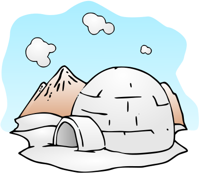 Igloo Clipart Png (424x600), Png Download