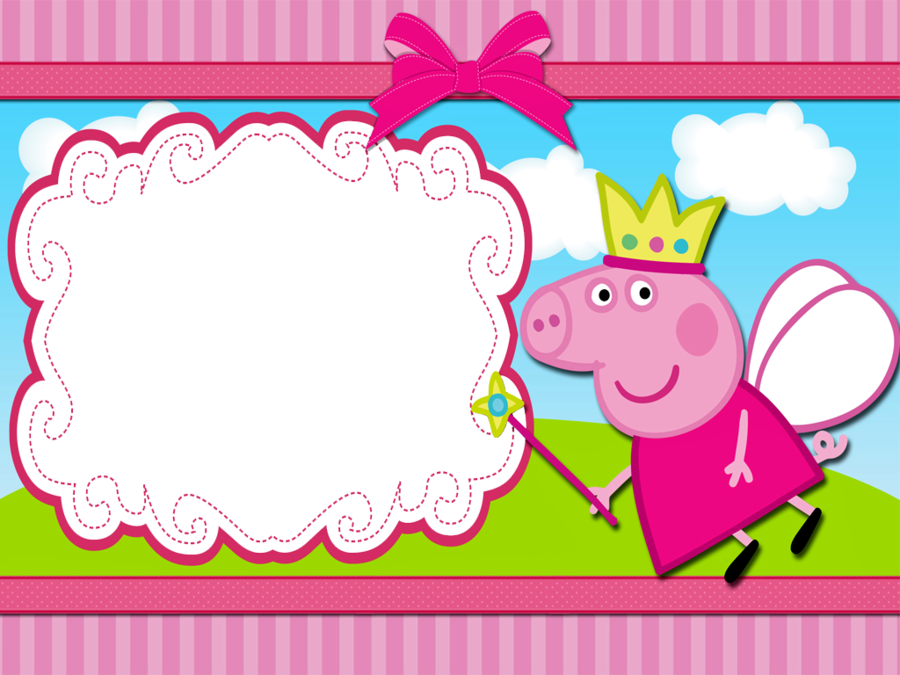 Texto Para Convite De Aniversário Infantil Clipart - Festa Peppa Pig Convite (900x675), Png Download