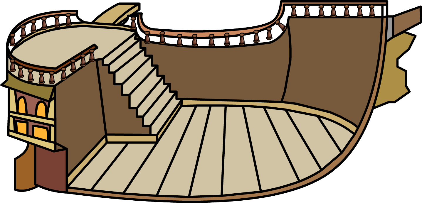 Igloo Clipart Pink - Club Penguin Ship Igloo (1439x717), Png Download