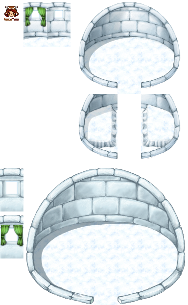 Mv Igloo Inside By Schwarzenacht - Igloo (384x623), Png Download