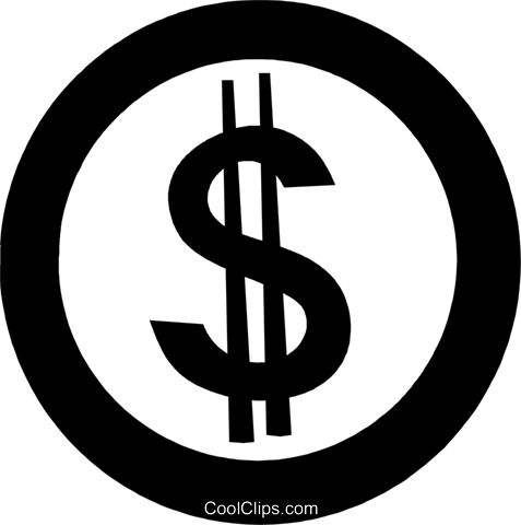 Dollar Sign Royalty Free Vector Clip Art Illustration - Steel (477x480), Png Download