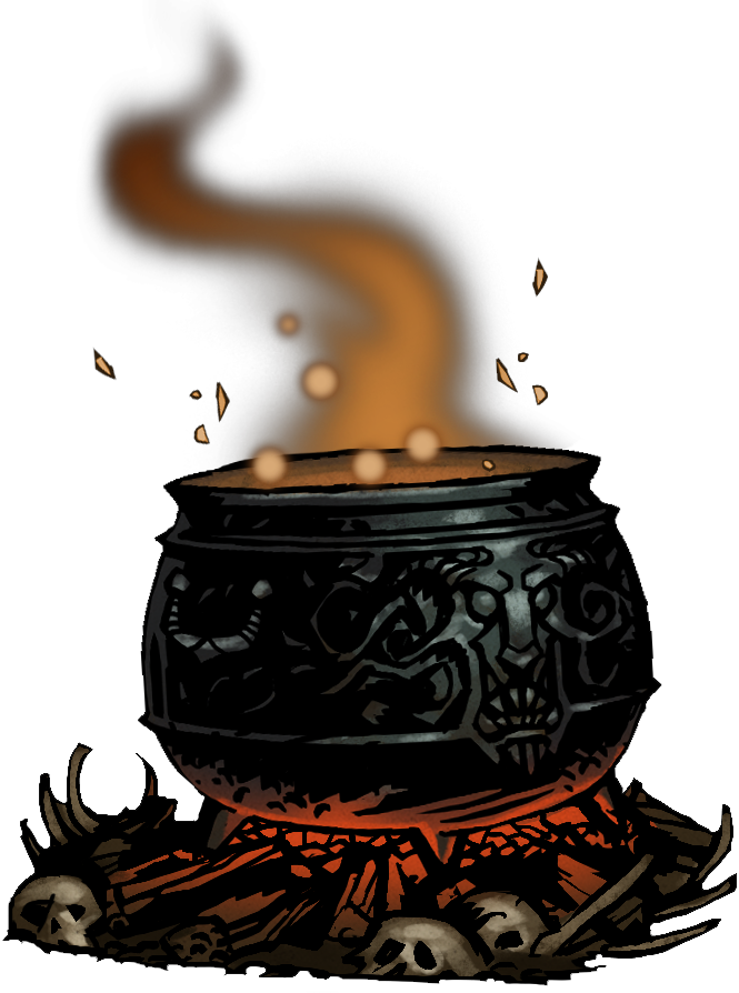 Cauldron Png Image Background - Darkest Dungeon Pig God (665x894), Png Download