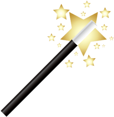 Magician's Wand - Emoji Magic Wand (400x400), Png Download