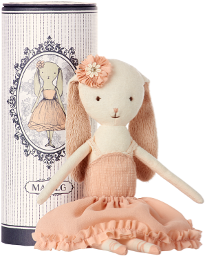 Maileg Dancing Ballerina Bunny In Tube (460x383), Png Download