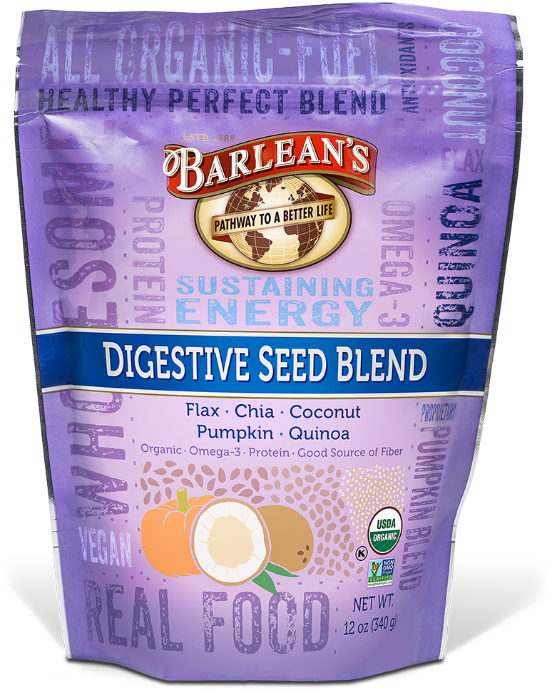 Organic Digestive Seed Blend - Barlean's Omega Swirl Fish Oil - Lemon Zest - 8 Fl (833x1000), Png Download