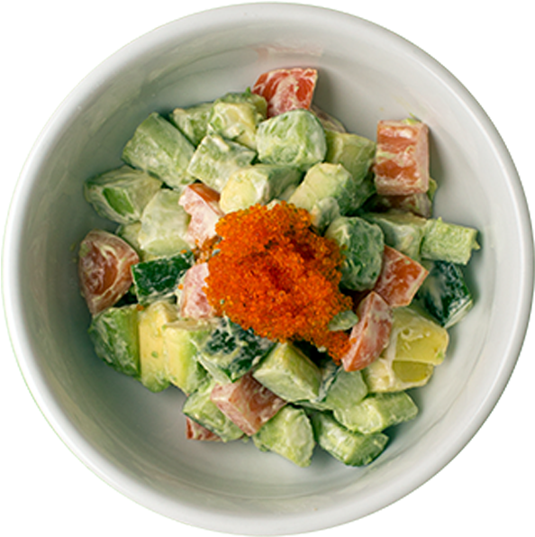 Avocado Salad - Japanese Avocado Salad (600x600), Png Download