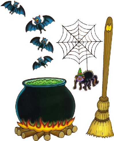 Witches Cauldron Halloween Cartoon Clip Art - Halloween Cartoon Witches Cauldron (500x500), Png Download