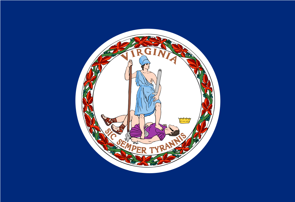Download Svg Download Png - Virginia Flag (1024x1024), Png Download