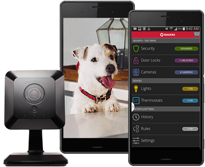Rogers Smart Home Monitoring Lets You See What's Going - Iphone (411x337), Png Download