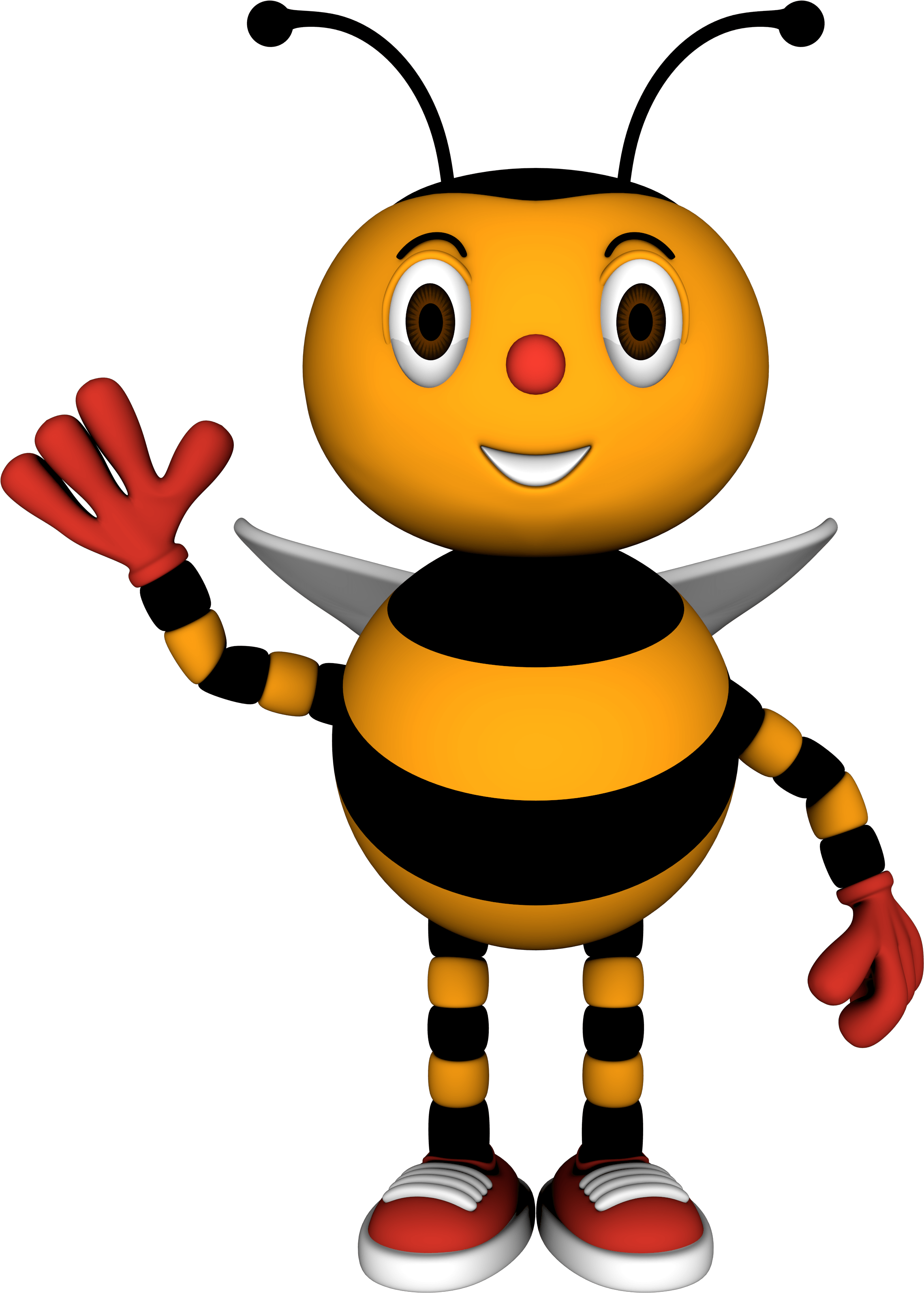 Download Waving - Kids Bee Happy - Full Size PNG Image - PNGkit