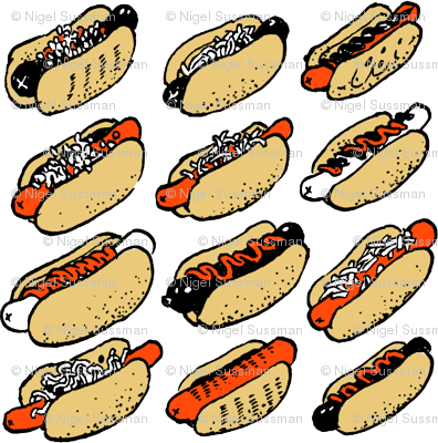 Sausage Pattern - Sausage (396x400), Png Download