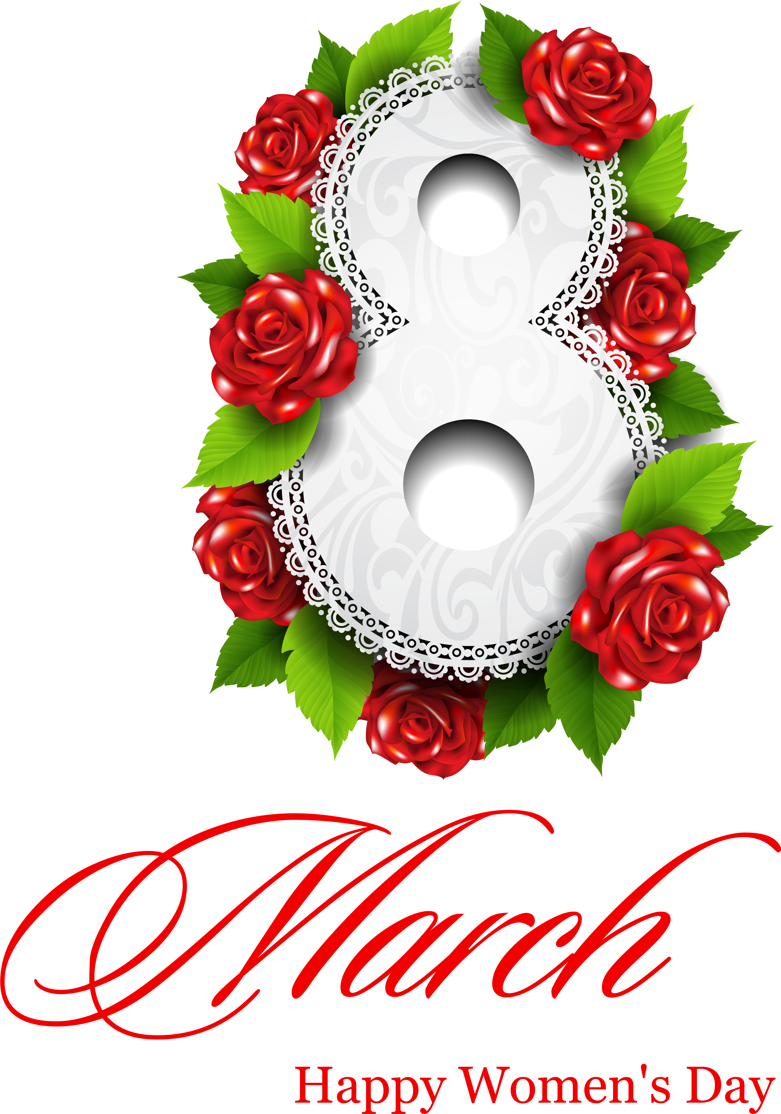 8 March Png - Happy Women's Day Clipart Png (3557x4745), Png Download