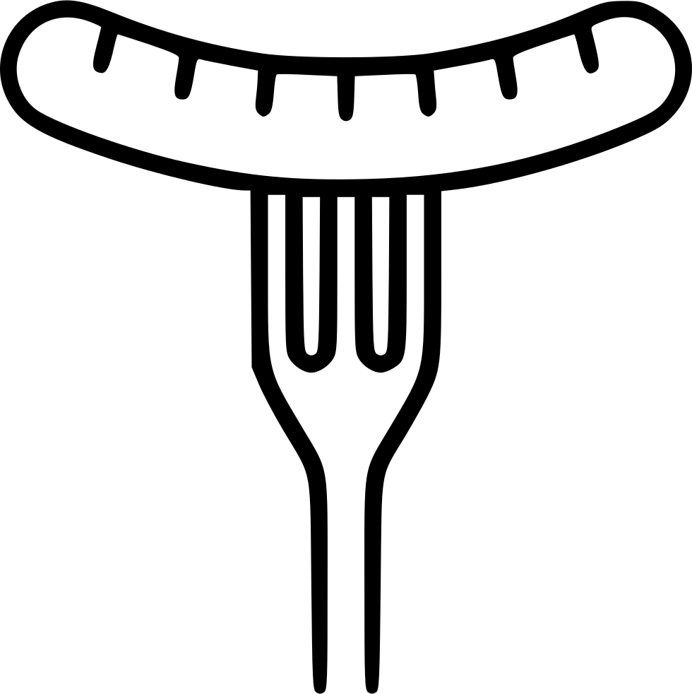 Png File Svg - Sausage Fork Png (980x982), Png Download