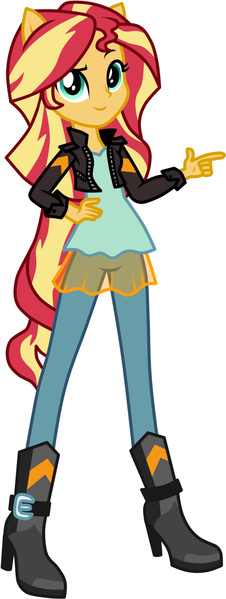 Sunset Shimmer - Mlp Sunset Shimmer Eg (1024x2048), Png Download