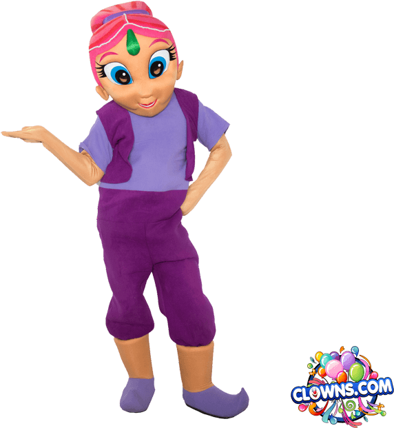 Shimmer - Shimmer And Shine Birthday Character Hire (727x646), Png Download