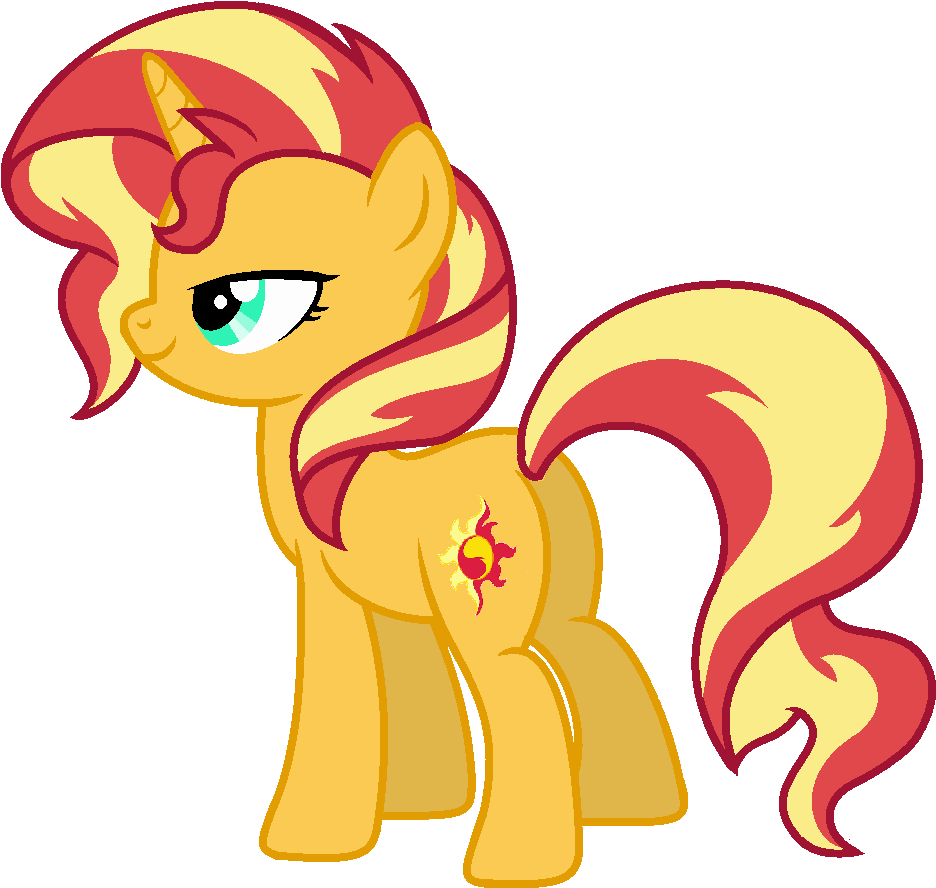 Pony Vector Sunset Shimmer - Sunset Shimmer Forgotten Friendship Pony (968x920), Png Download