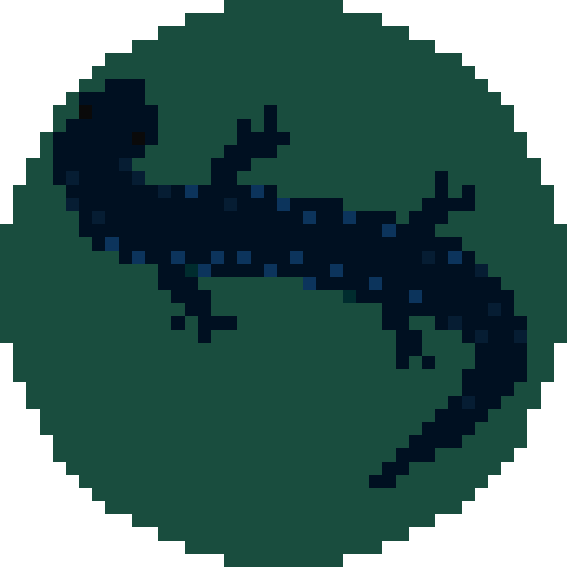 Blue Spotted Salamander - Lannister Game Of Thrones Pixel Art (1161x1161), Png Download