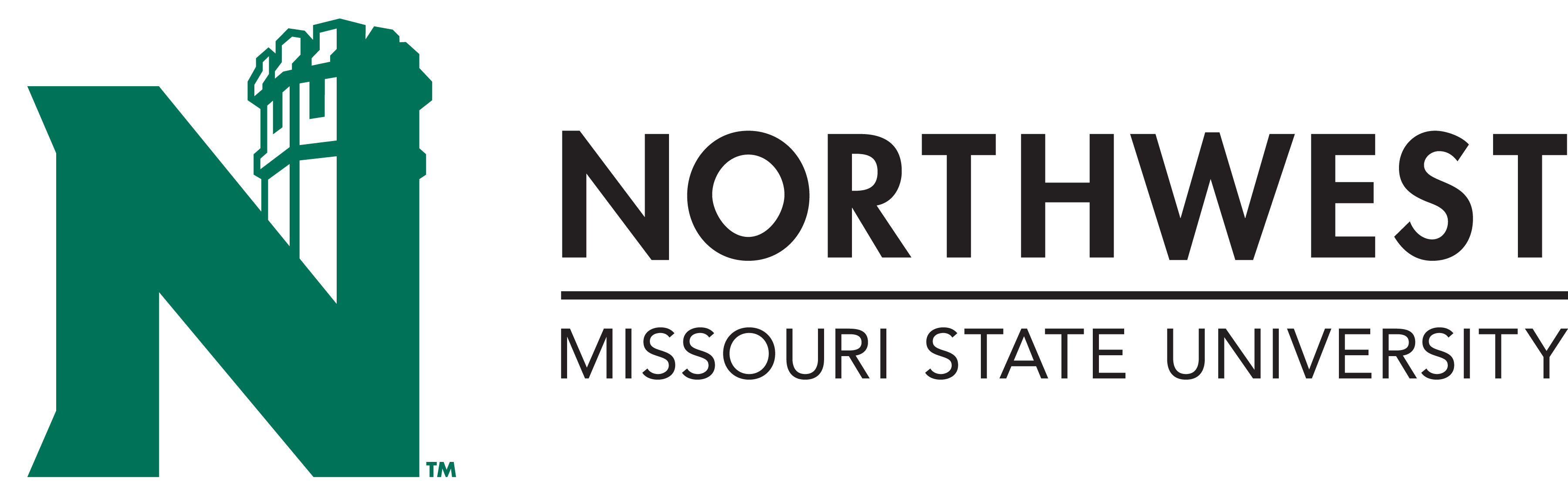 2-color - Northwest Missouri State University (3600x1137), Png Download