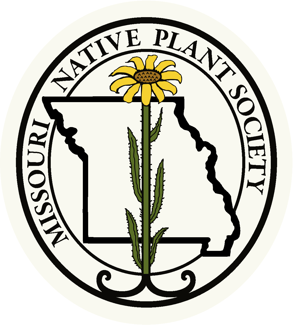 Missouri Native Plant Society Logo - Emblem (1160x1289), Png Download