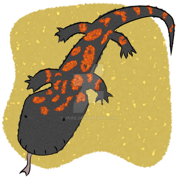 Gila Monster Clipart Salamander - Gila Monster (350x350), Png Download