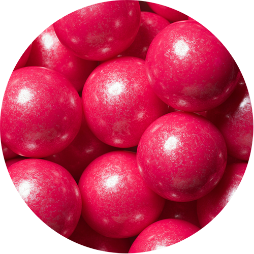 Shimmer Bright Pink 1-inch Gumballs - Bright Pink Shimmer Gumballs (500x500), Png Download