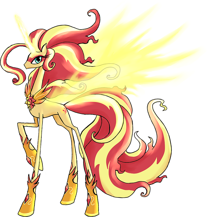 Alicorn, Alicornified, Artist - Sunset Shimmer Alicorn (800x839), Png Download