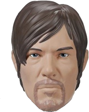Walking Dead "daryl" Character Head Shooter - Funko Wacky Wobbler The Walking Dead - Biker Daryl (410x410), Png Download