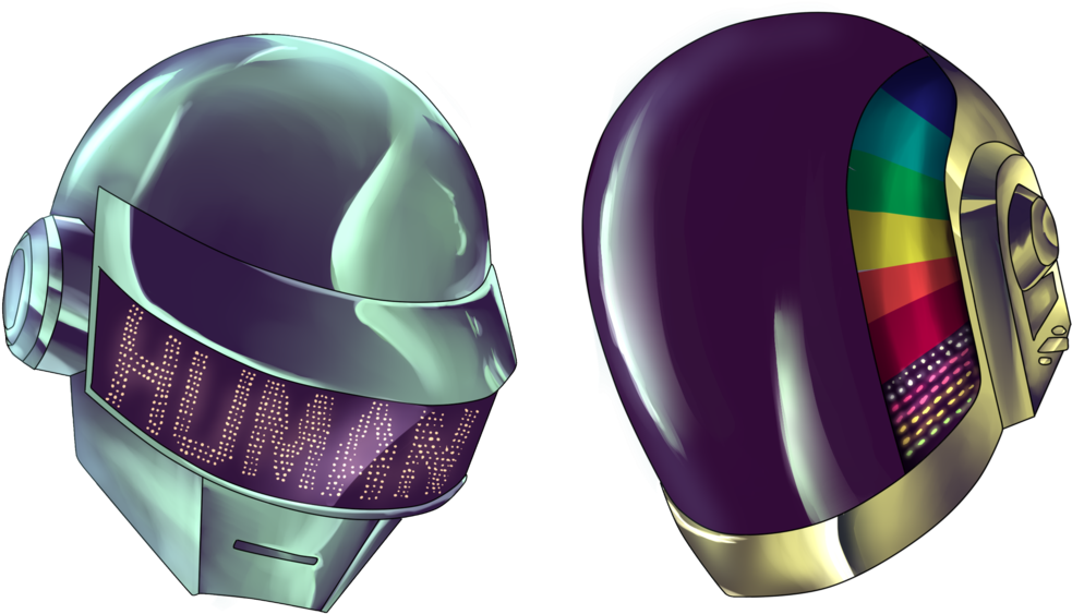 Daft Punk Png Transparent Image - Cascos De Daft Punk (1024x724), Png Download