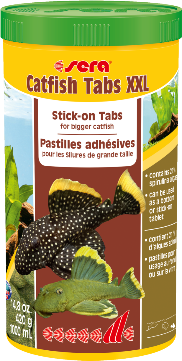 00499 Int Sera Wels Tabs Xxl 1000 Ml - Sera Catfish Chips, 13.4 Oz (647x1280), Png Download