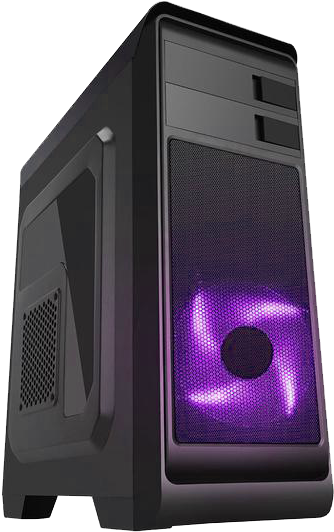 Phoenix Hero Pc Monitor Bundle Save £50 - Spire Hero Blue Atx Gaming Case With Window, No Psu, (600x600), Png Download