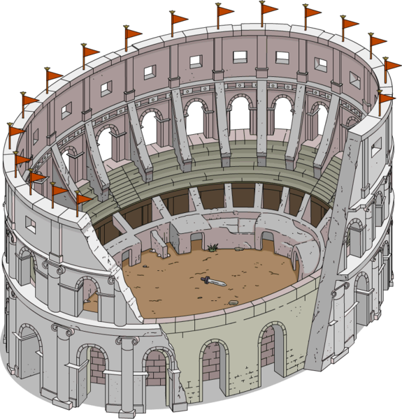 Wondering If You Should Add The Colosseum To Your Springfield - Tapped Out Springfield Jobs (575x600), Png Download
