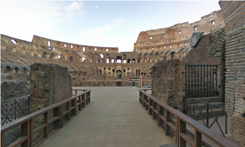 #google #streetview In And Around The Roman Colosseum - Colosseum (500x500), Png Download