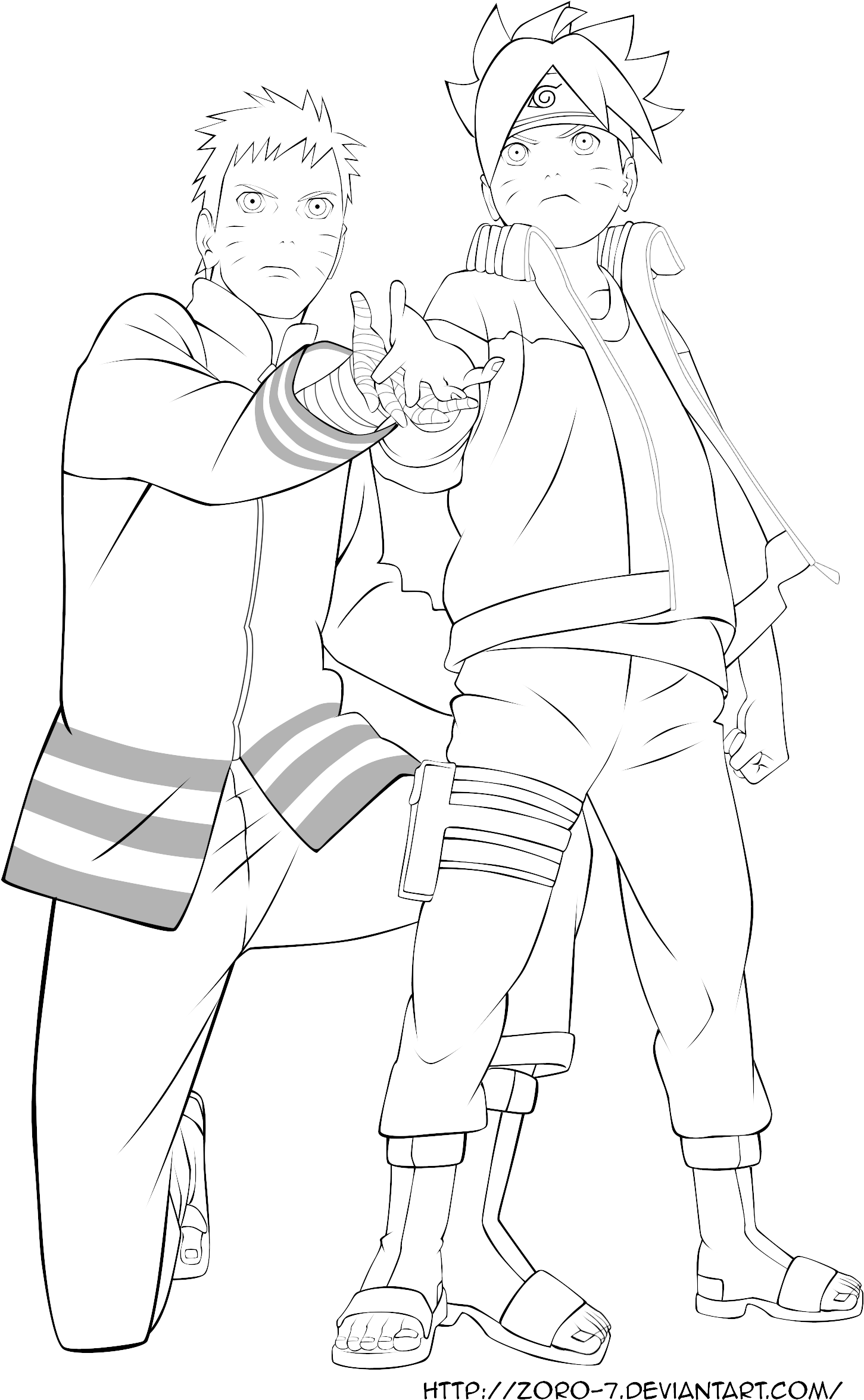 Download Transparent Boruto Coloring Pages - Naruto - PNGkit
