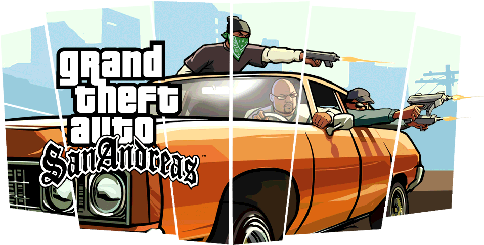 Menu Main4 - Grand Theft Auto San Andreas Png (1024x576), Png Download