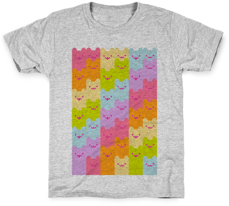 Pastel Rainbow Cats Kids T-shirt - Exercise So I Can Live A Happy Healthy Life With My (484x484), Png Download