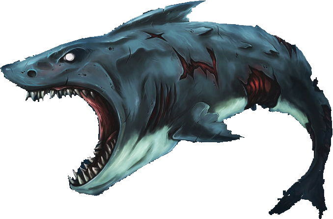 Zombie Shark - Zombie Shark Png (678x445), Png Download