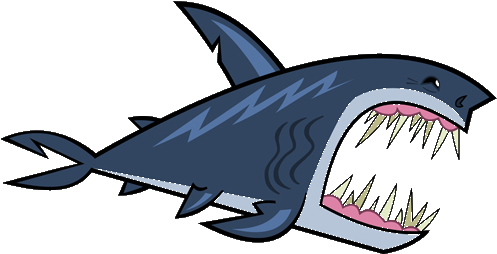 Shark - Total Drama Island Shark (539x336), Png Download