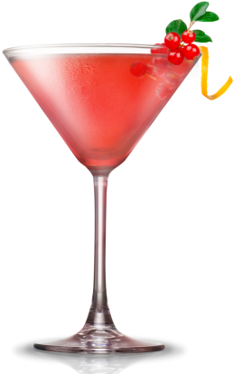 Winter Wedding Signature Cocktails - Clover Club Cocktail (570x490), Png Download