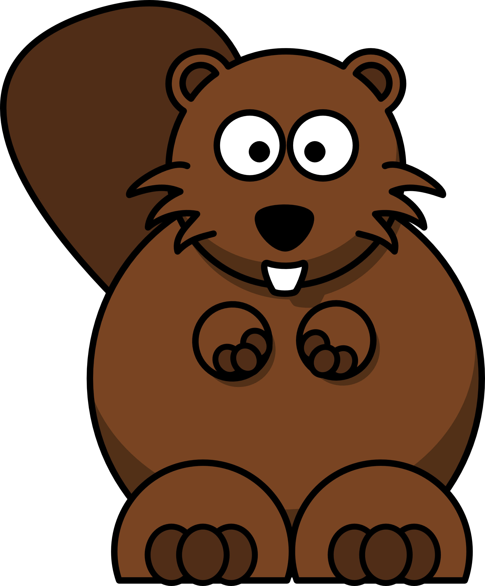 Beaver Download Computer Icons Drawing - Beaver Clipart (621x750), Png Download
