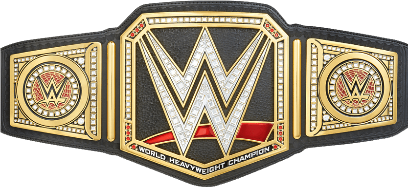 Wwe Belt - Wwe World Heavyweight Championship Replica Title Belt (833x396), Png Download