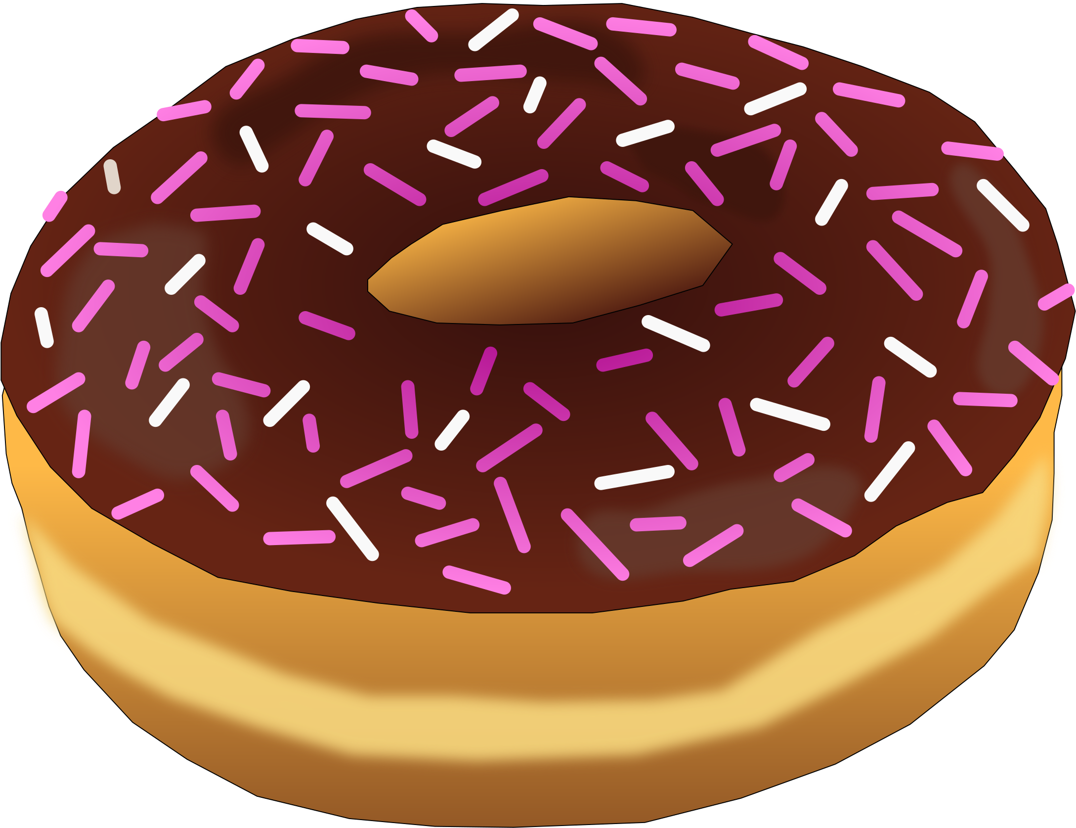 Pink Doughnut Png Download - Donuts And Dead [book] (2400x1897), Png Download