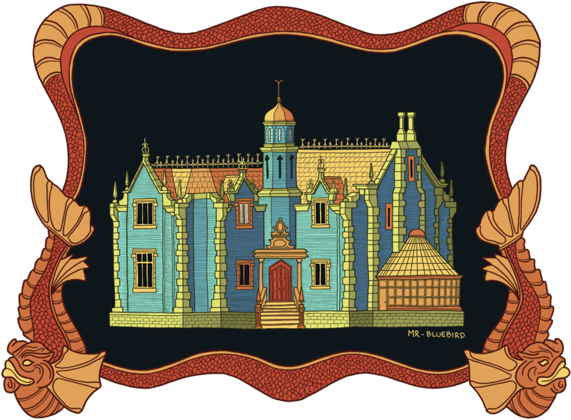 Clipart Download Disneyland Clipart House Disney - Liberty Square Haunted Mansion (800x589), Png Download