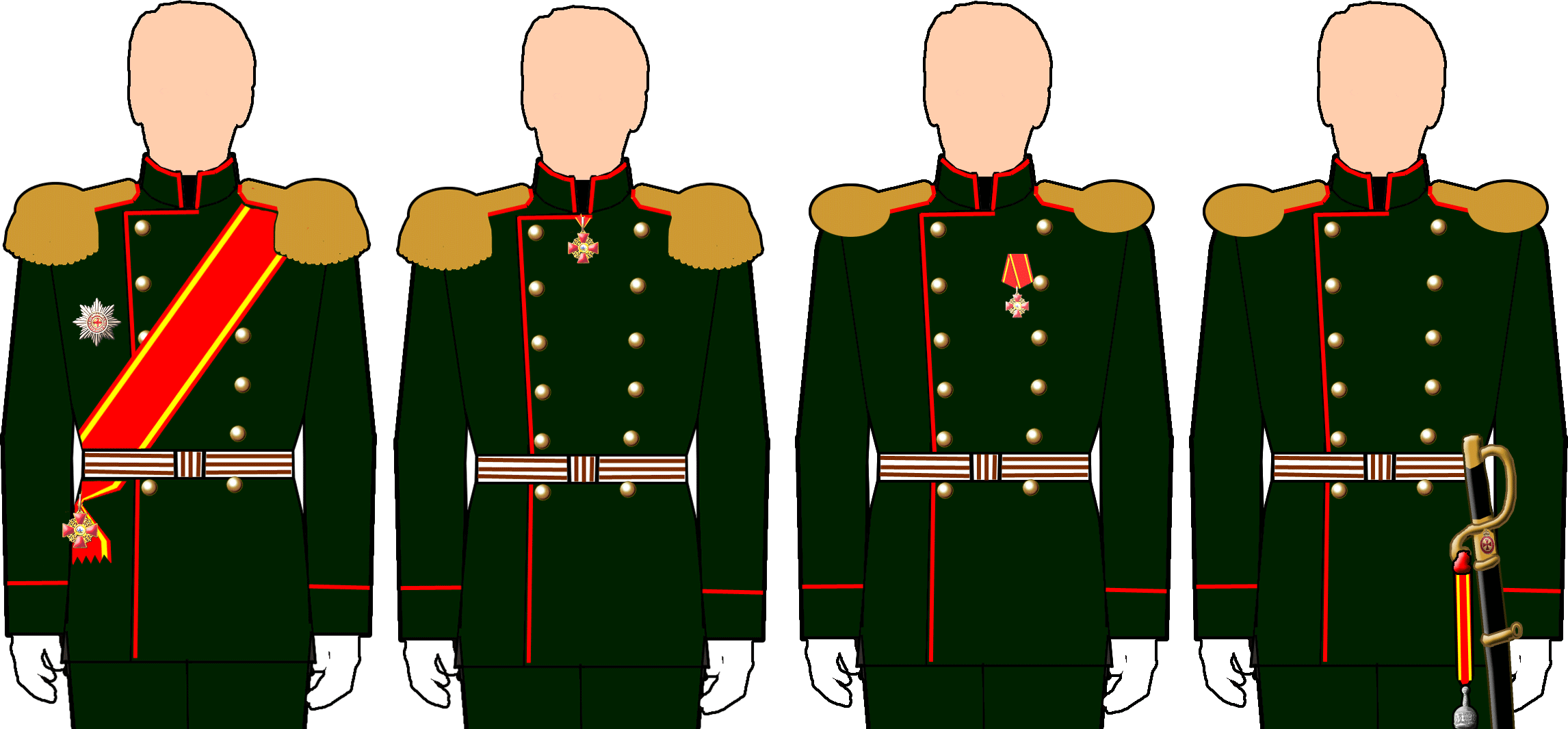 Order Of St Anna - Russian Imperial Order Of St Anne Grand Cross Sash (2292x1065), Png Download