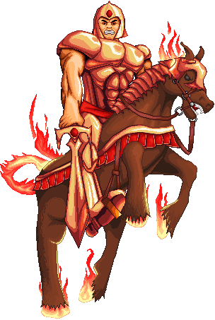 Four Horsemen Of The Apocalypse [war] - 4 Horsemen Of The Apocalypse Red Horse (304x453), Png Download