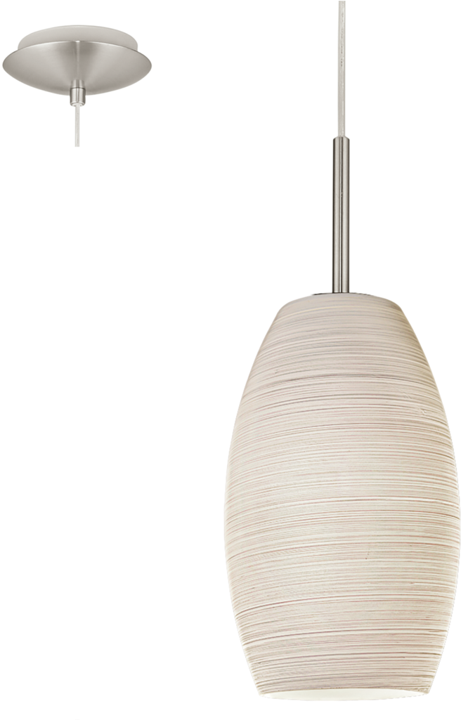 Batista 3 E27 Led Pendant Light Eglo Lighting - Eglo Lighting 93188 Batista3 Pendant Light Satin Nickel (1024x1024), Png Download