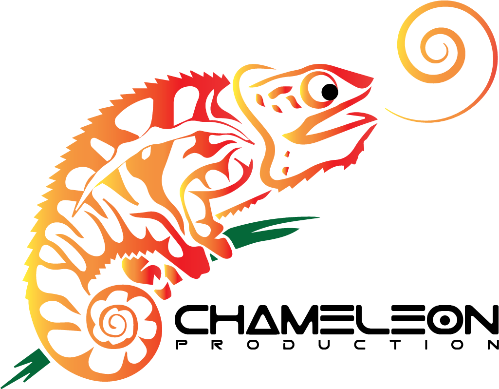 Go To Image - Chameleon Stencil (1074x797), Png Download
