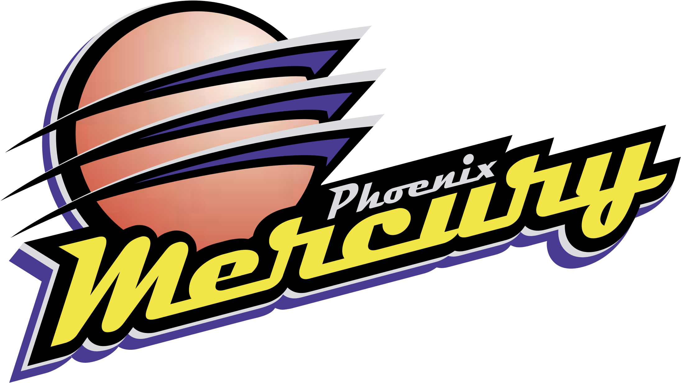 Phoenix Mercury Logo Png Transparent - Phoenix Mercury Logo (2400x2400), Png Download